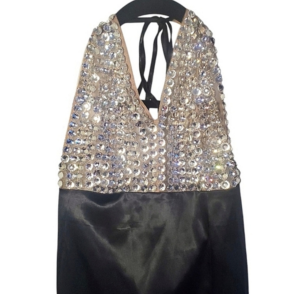 NWT FASHION NOVA diamonds forever embellished maxi dress - Picture 2 of 15